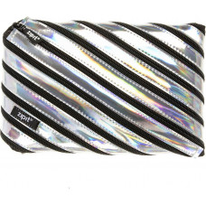 Penālis ZIPIT Metallic Jumbo Pouch, sudrabs