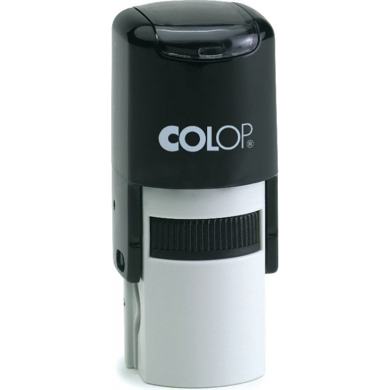 Zīmogs COLOP Printer R50, melns korpuss, zils spilventiņš