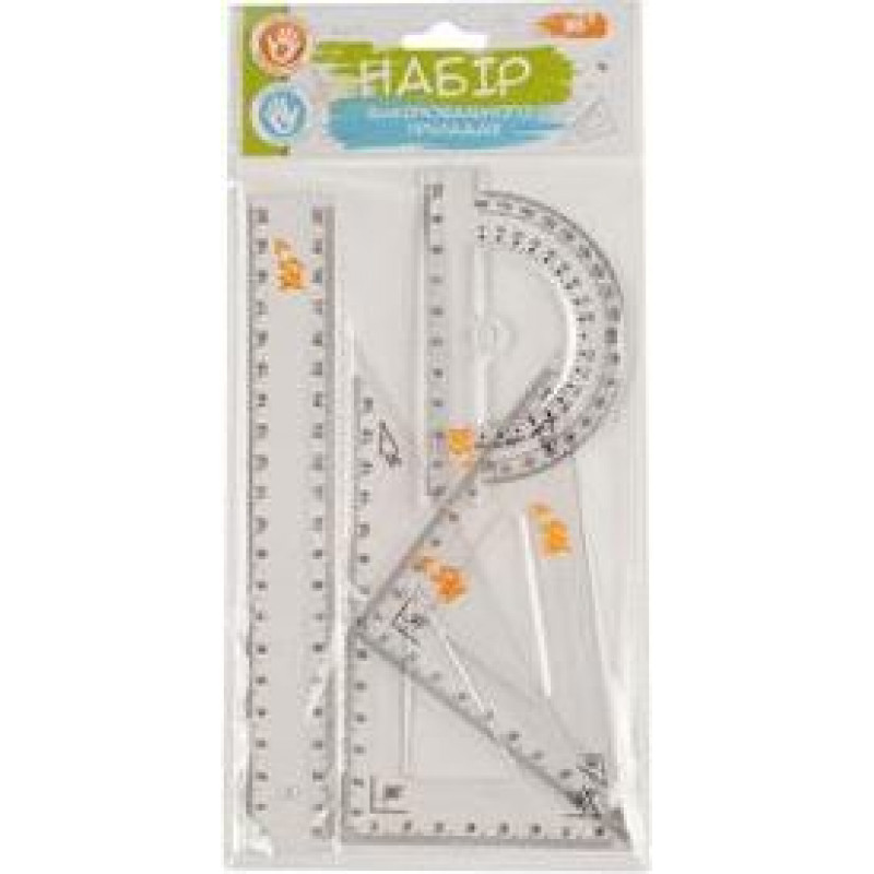 Lineālu komplekts YES(4 gab.), lineāls 20 cm