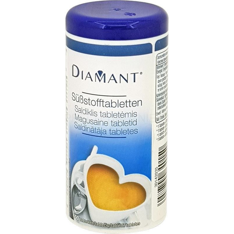 Cukura aizvietotājs DIAMANT, 650 tabl. ( Gab. x 2 )