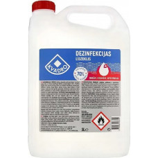 Dezinfekcijas līdzeklis KVADRO, rokām, virsmām, inventāram (etanols 70%), 5l