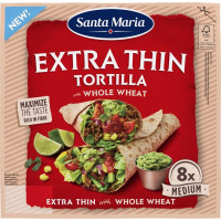 Pilngraudu kviešu tortilja 240g, īpaši plāna, Santa Maria ( Gab. x 3 )