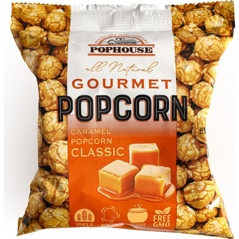 Pophouse Popkorns POPHOUSE Classic, ar karameli, 65g ( Gab. x 5 )