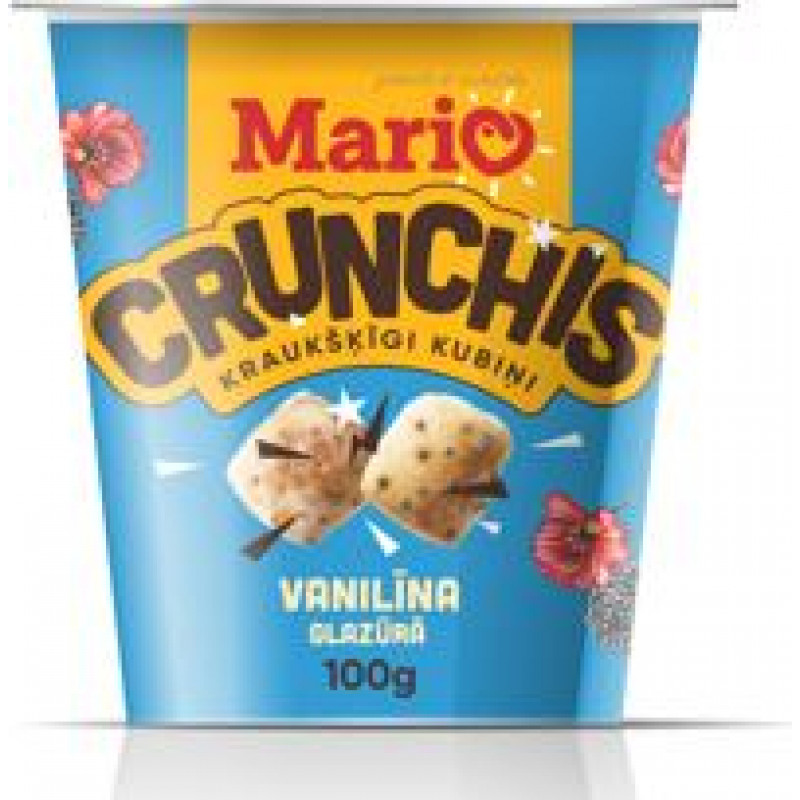 Kubiņi MARIO ar vanilīna garšu, 100g ( Gab. x 4 )