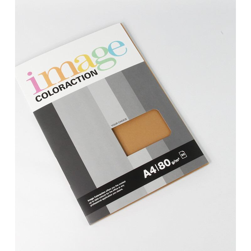 Krāsains papīrs IMAGE COLORACTION, A4, 80 g/m2, 50 loksnes, brūns