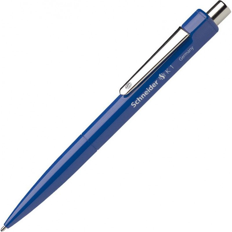 Lodīšu pildspalva SCHNEIDER K1, zils korpuss, zila tinte ( Gab. x 2 )