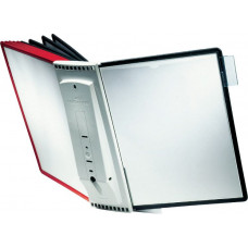 Sienas displejs DURABLE Sherpa Wall, 5 sarkanas un 5 melnas displeja kabatas