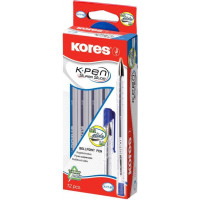 Lodīšu pildspalva KORES SOFT GLIDE K11 M 0.7 mm zila ( Gab. x 2 )