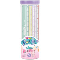 Lineāli 20 cm Pastel, mix krāsas