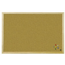 Korķa tāfele BI-OFFICE BUDGET 40x30, priedes rāmis