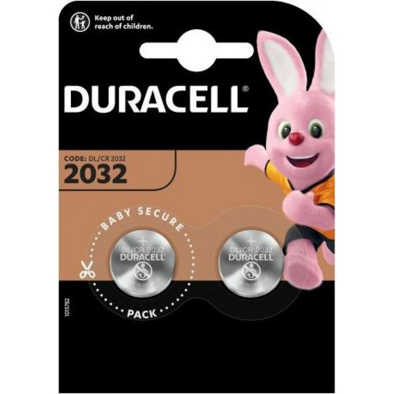 Baterijos DURACELL 2032, 2vnt ( Iepak. x 2 )