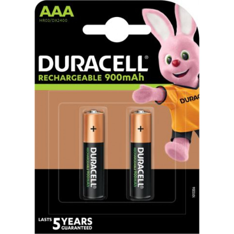 Uzlādējamās baterijas DURACELL AAA 900 mAh, 2 gab