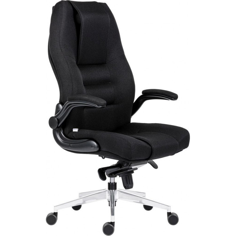 Antares Krēsls ar roku balstiem ANTARES MARKUS 8400, melna mākslīgā āda