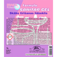 Tualetes tīrīšanas līdzeklis  EWOL Professional Formula SANITAR GEL, 1 L ( Gab. x 5 )