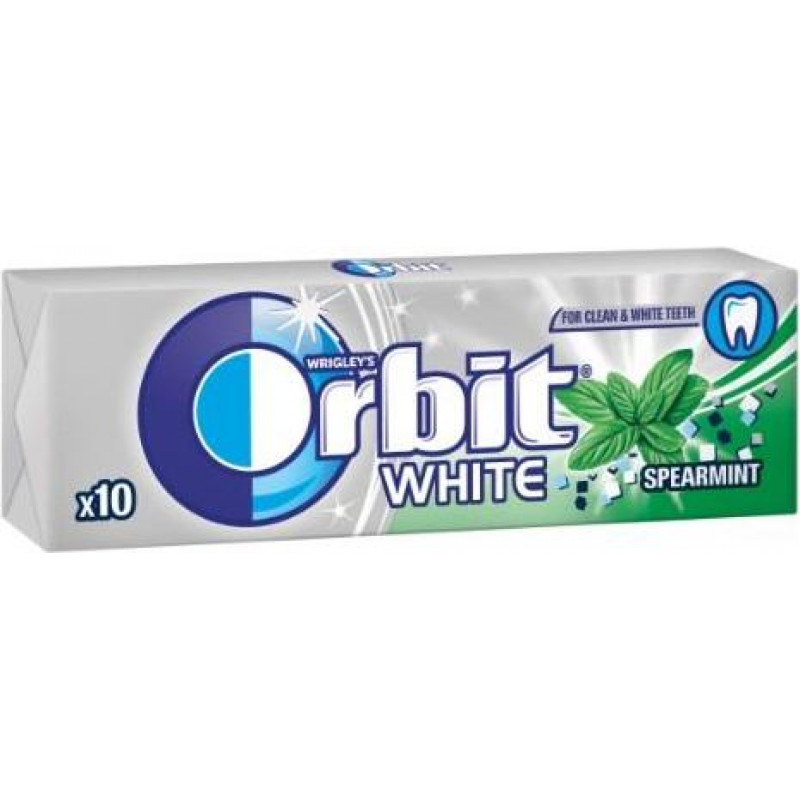 Košļājamā gumija ORBIT White Spearmint Stickpack 10 gab ( Gab. x 5 )