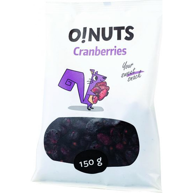 Dzērvenes O!NUTS, 150 g ( Gab. x 2 )
