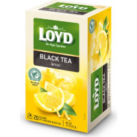 Melnā tēja LOYD ar citronu 20x1,7g ( Iepak. x 2 )