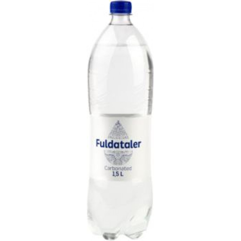 Galda ūdens FULDATALER gāzēts, PET, 1.5l ( Iepak. x 6 )