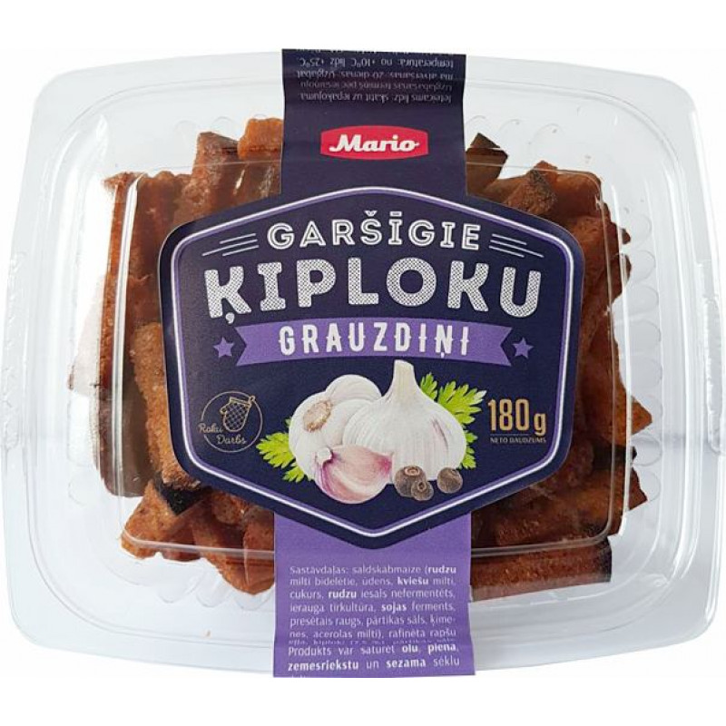 Garšīgie ķiploku grauzdiņi, 180g ( Gab. x 2 )