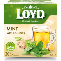 Tēja LOYD, piparmētru un ingvera garša, 20 x 2g ( Gab. x 2 )