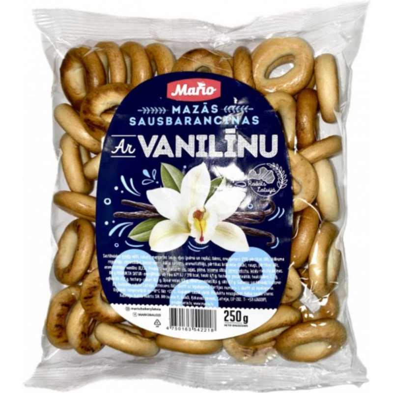 Sausbaranciņas MARIO mazās, ar vanilīnu, 250g ( Gab. x 2 )