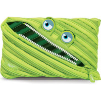 Penālis ZIPIT Wildlings Jumbo Pouch, ZTMJ-WD-ALI, zaļā krāsā