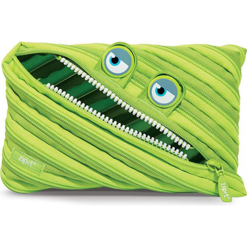 Penālis ZIPIT Wildlings Jumbo Pouch, ZTMJ-WD-ALI, zaļā krāsā
