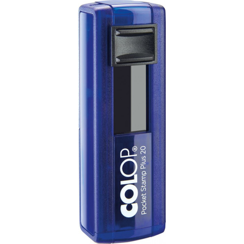 Zīmogs COLOP Pocket Stamp Plus 20NEW, zils korpuss, bez krasans spilventiņš