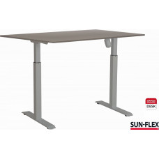 Regulējama augstuma rakstāmgalds SUN-FLEX ADAPT I, viens motors, pelēka virsma un rāmis