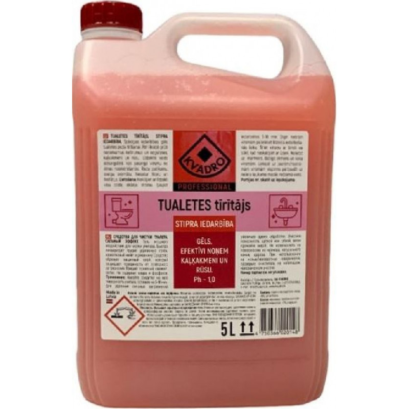 KVADRO PRO Tualetes tīrītājs, stipra iedarbība, 5l