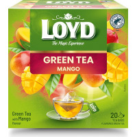 Aromatizēta zaļā tēja LOYD ar mango garšu 20x1,5g (maisiņos)