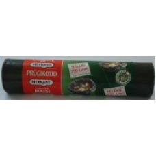 Atkritumu maisi 250l, pelēki, 100x125cm, LDPE, 45mk., 5 gab. 621g ( Gab. x 5 )