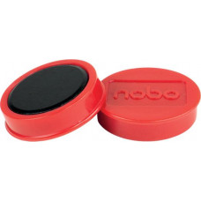 Magnētiskās tāfeles magnēti Nobo 10 paciņās 38mm sarkani 1.5kg