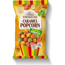 Pophouse Karameļu popkorns POPHOUSE Tutti Frutti, ar augļu garšu, 140g ( Gab. x 11 )