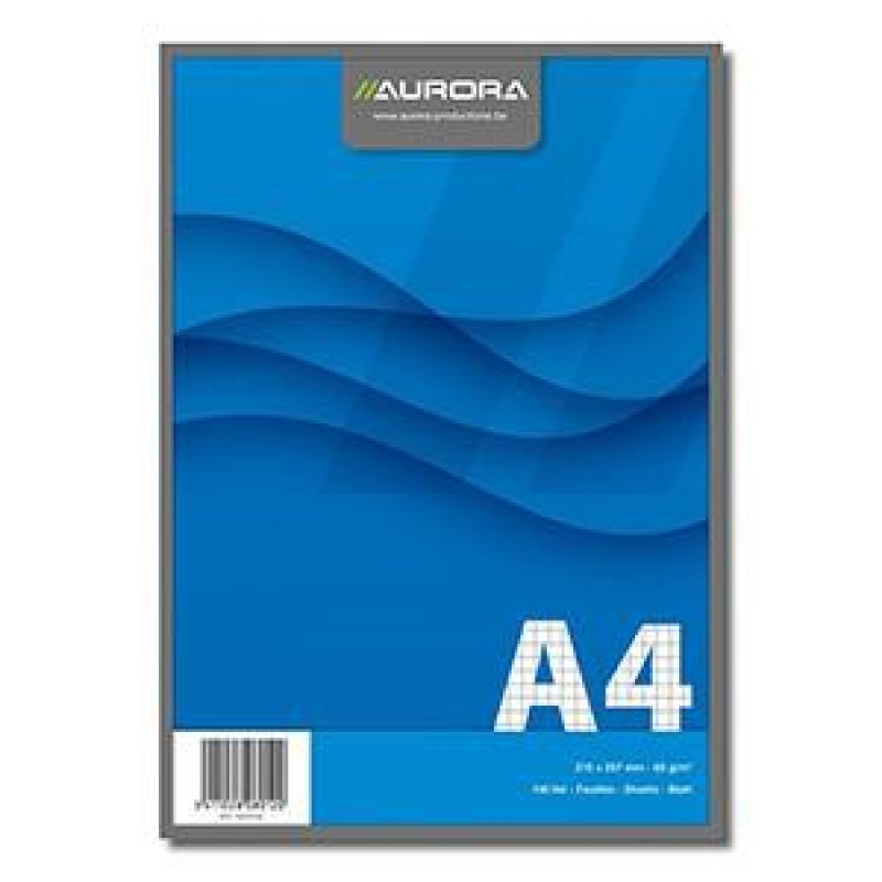 Bloknots A4/100 rūtiņu,  papīra vāks Aurora