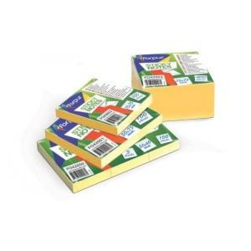 Līmlapiņas 125x75mm dzeltenas 100l.,  FORPUS