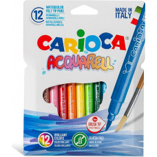 Flomasteri-otas CARIOCA Junior Brush, 12 krāsas