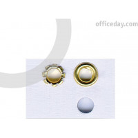 Kniedes KANGARO, 4 mm diametrs, zeltītas, 250 gab./iepak.