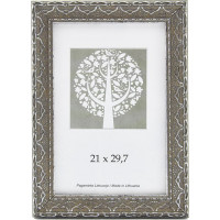 Foto rāmis, plastmasas, A4, 21x29,7 cm, pelēkā krāsā ar ornamentu