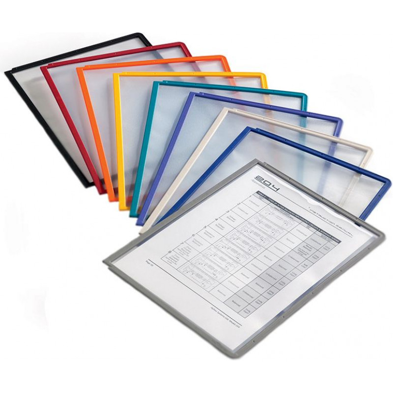 Galda displeja kabatiņas DURABLE Sherpa A4 formāts, sarkanas, 5 gab./iepak.