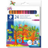 Flomasteri STAEDTLER Noris Club, 24 krāsas