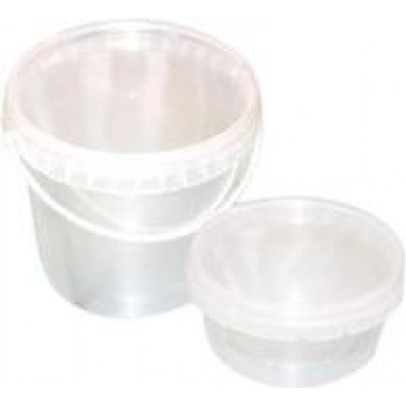 Trauks ar vāku (spainītis), hermētiski aizvērams, 1000 ml, 10 gab., caurspīdīgs