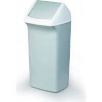 Atkritumu tvertne DURABIN® 40L taisnstūrveida,pelēka (vāciņš jāiegādājas atsevišķi)