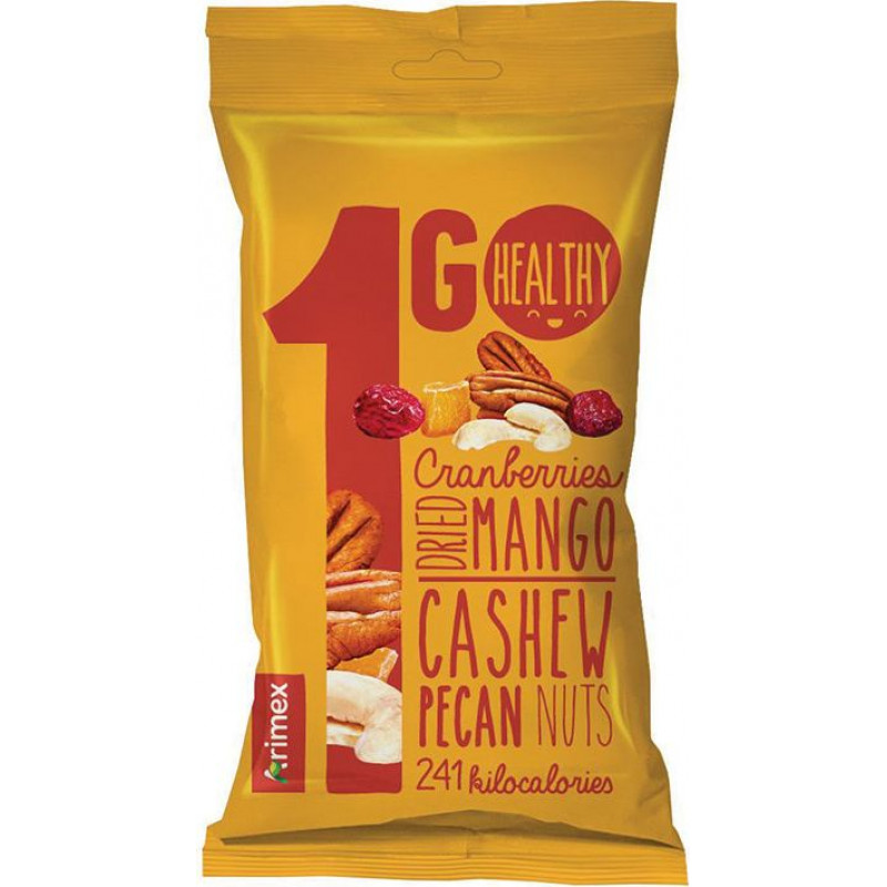 Žāvētu augļu un riekstu maisījums ARIMEX 1GO, 50 g ( Gab. x 3 )