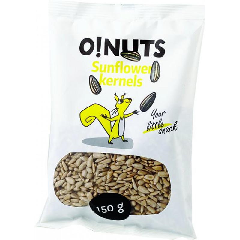 Saulespuķu sēklas O!NUTS, lobītas, 150 g ( Gab. x 3 )