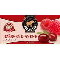 Augļu tēja MOŽUMS Dzērveņu-Aveņu, ar virvīti maisiņos, 20x1.5g ( Gab. x 3 )