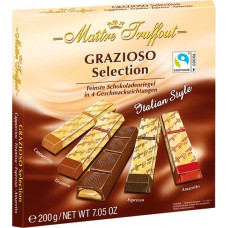 Tumšās un piena šokolādes izlase MAITRE TRUFFOUT, 200g