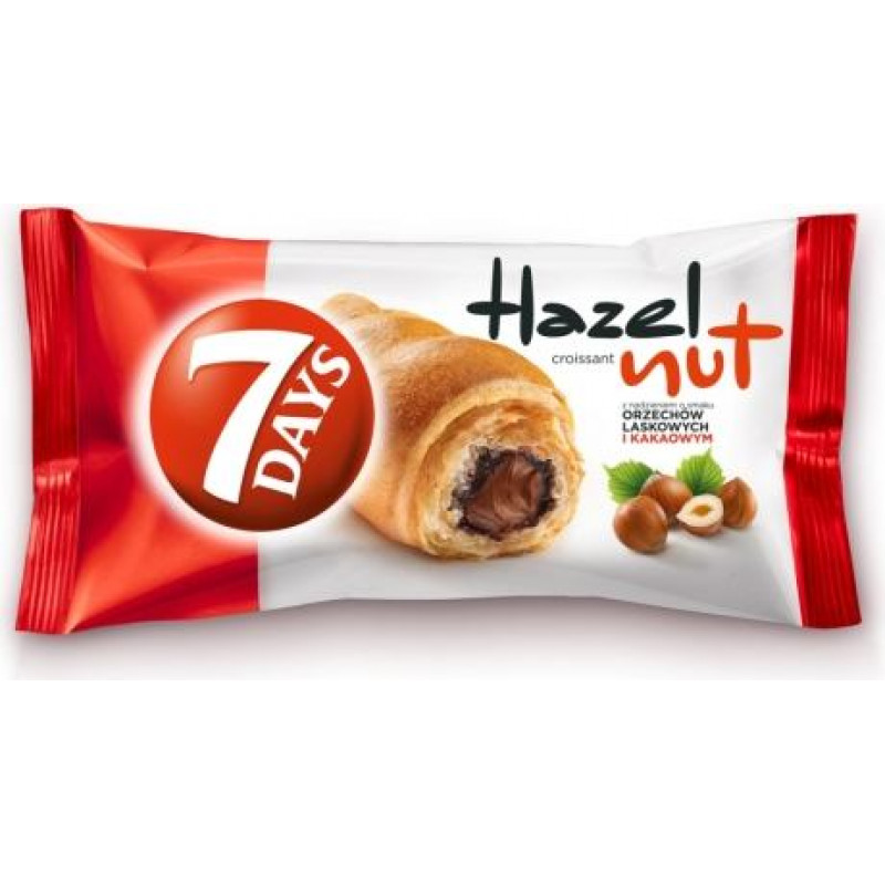 7DAYS kruasāns ar lazdu riekstu krēma pildījumu 60g ( Gab. x 5 )
