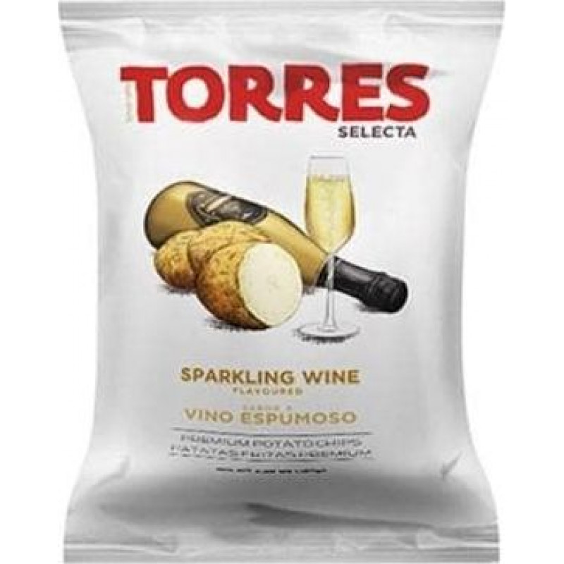 Torres Selecta Kartupeļu čipsi TORRES, dzirkstošā vīna garša, 150g