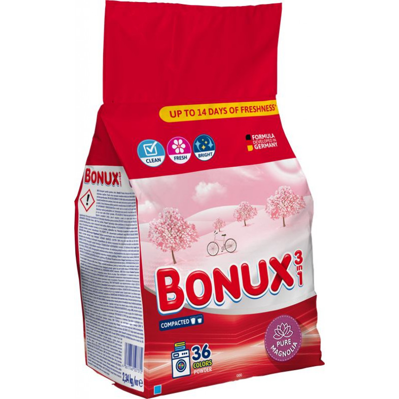 Bonux Washing Powder Pure Magnolia 36 washes 2.34Kg